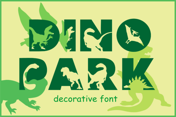 Dino Park: A Decorative Font Roaring with Prehistoric Charm