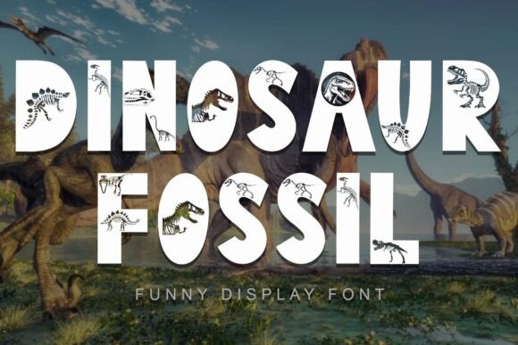 Dinosaur Fossil: The Playful Display Font for Bold Projects
