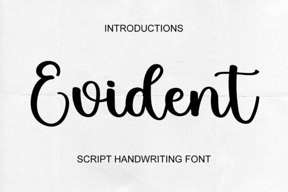 Evident Font: Friendly Script with Clear Impact