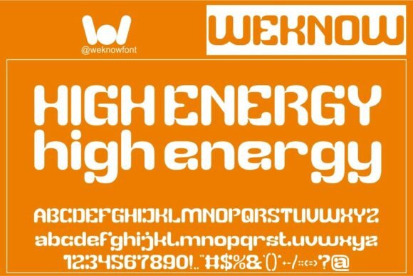 High Energy: A Modern Typeface for Impactful Projects