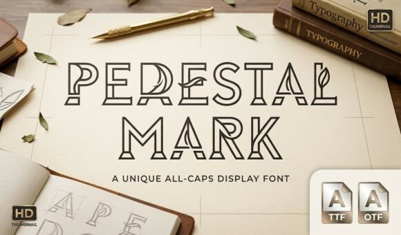 Make a Statement with Pedestal Mark: The Display Font for Instant Logo Creation
