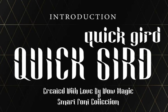 Quick Grid: A Bold Modern Display Font