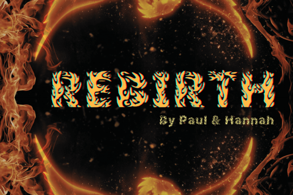 Rebirth: Capturing the Essence of Fiery Typography in Modern Design