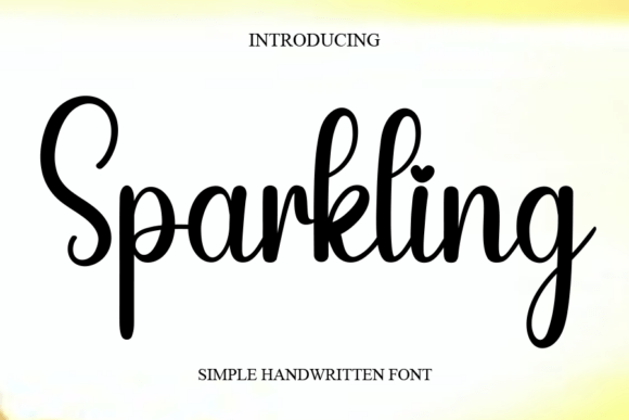 Sparkling: The Handwritten Font for Authentic Design