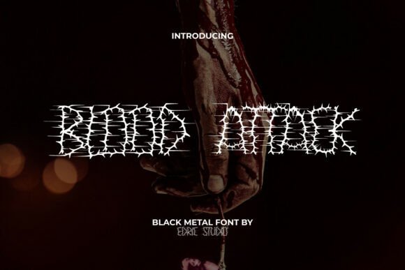 Unleash the Brutal Aesthetic of Bloodattack Font