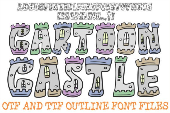 Unveiling Cartoon Castle History Medieval Letters: A Font for Royal Adventures