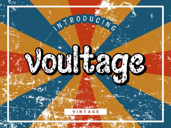 Voultage: A Retro Display Font for Modern Design